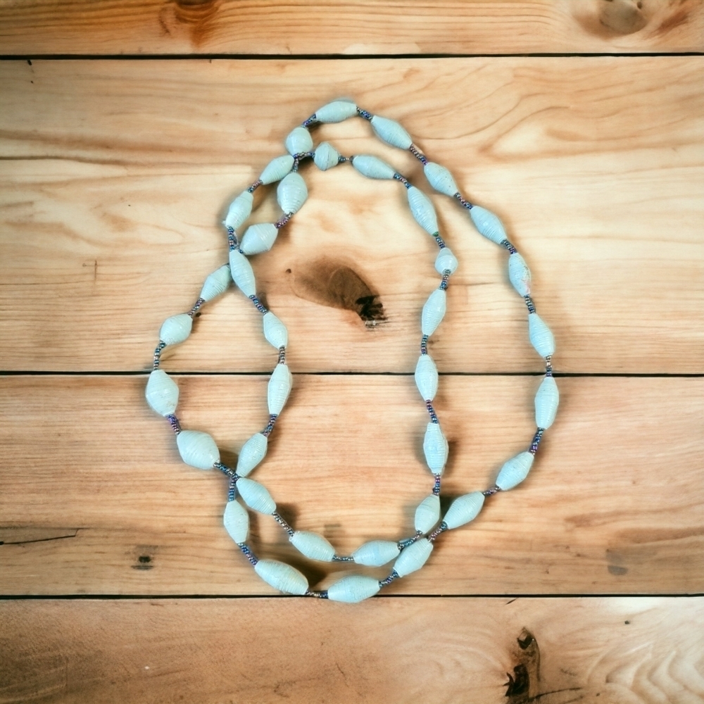 Light Green Beaded Necklace